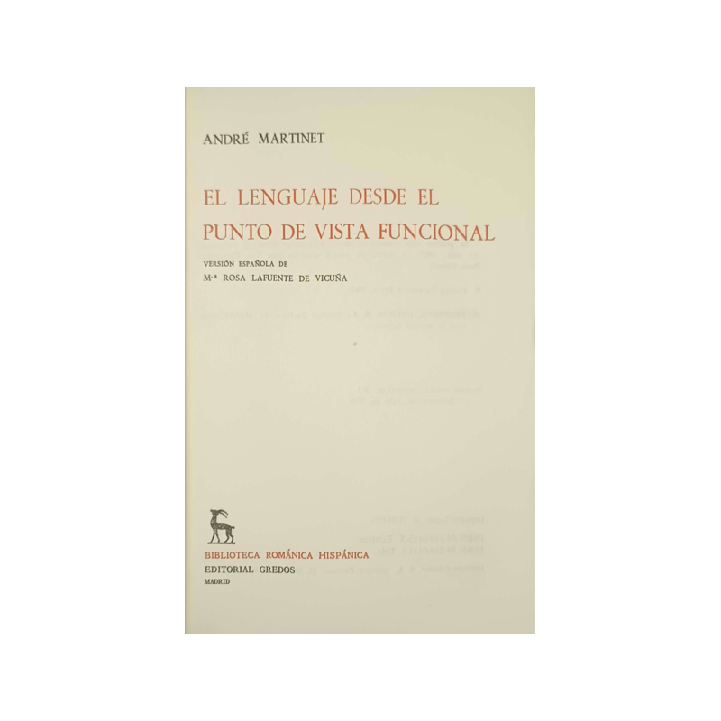 El Lenguaje desde el Punto de Vista Funcional